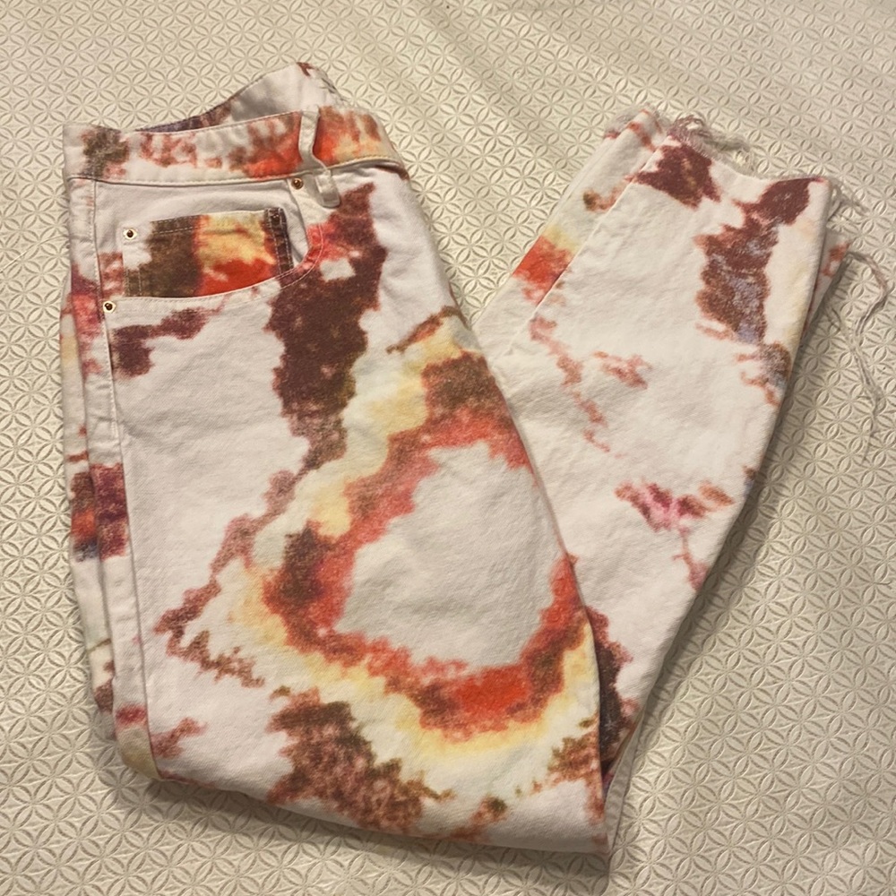 Isabel Marant‎ Etoile Multi-Color Reilly Printed Jeans